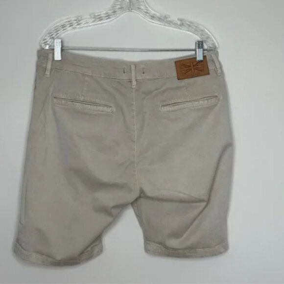 7 Downie St. Men's Oatmeal Shorts Size 36 9" Tapered Shorts - Picture 3 of 7